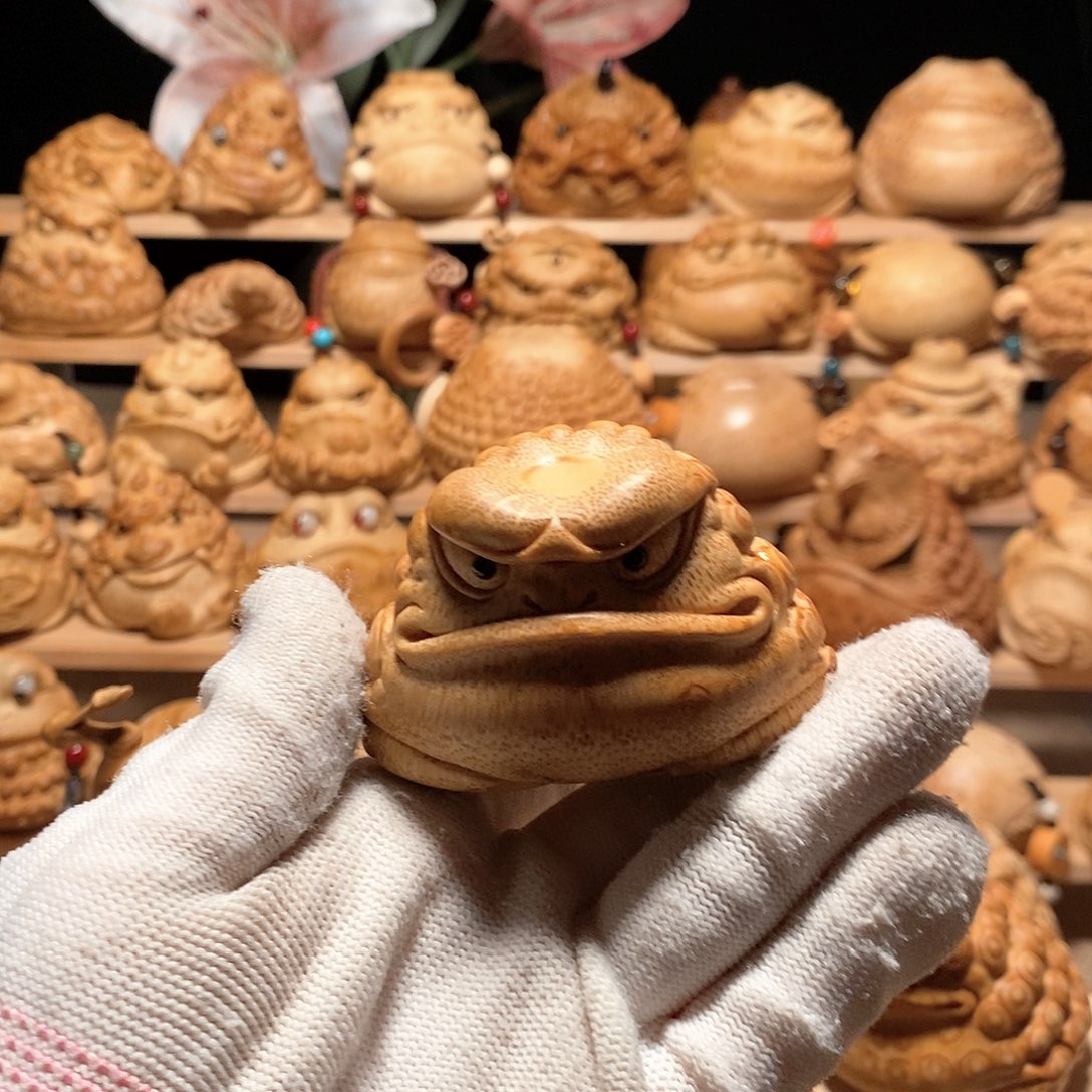 竹社*王竹根雕金蟾竹根雕