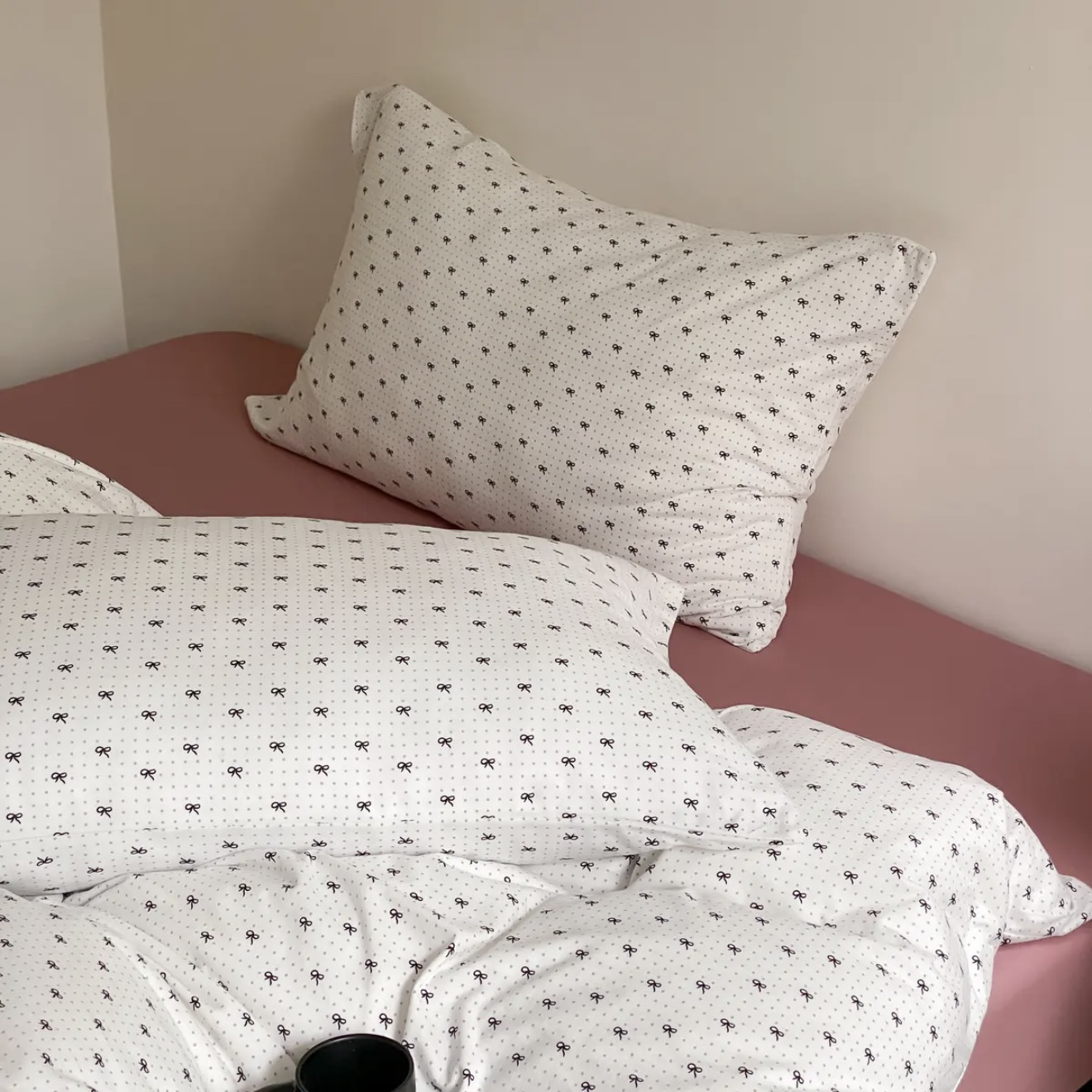 A类针织棉软糯亲肤碎花ins风卡通印花小众风小清新