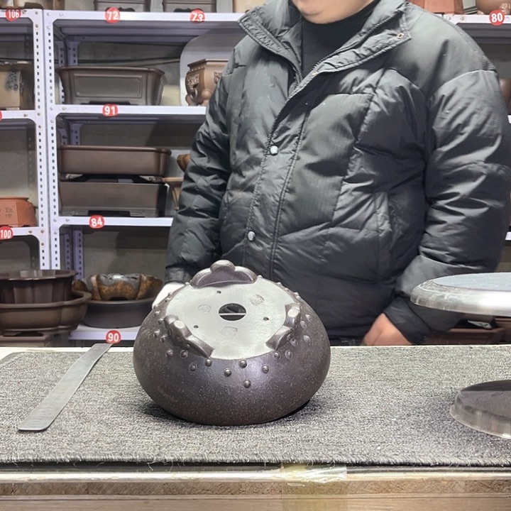 紫砂花盆紫砂等传统