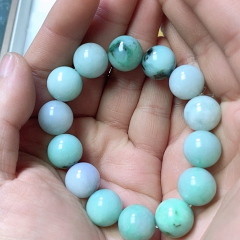 翡翠颈饰未镶嵌天然缅甸翡翠a货