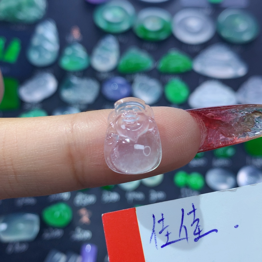 翡翠颈饰未镶嵌纯天然缅甸翡翠A货