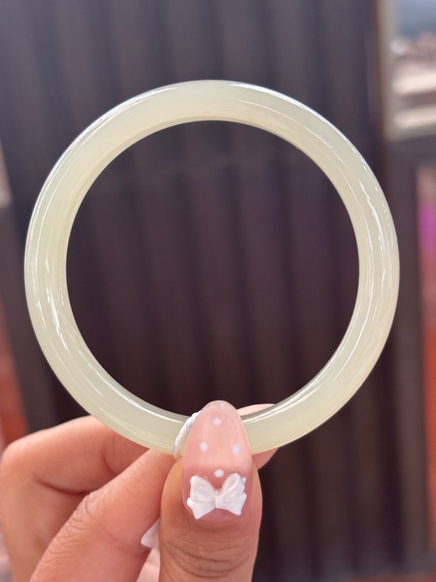 WT05251 和田玉青海料手镯55圈口