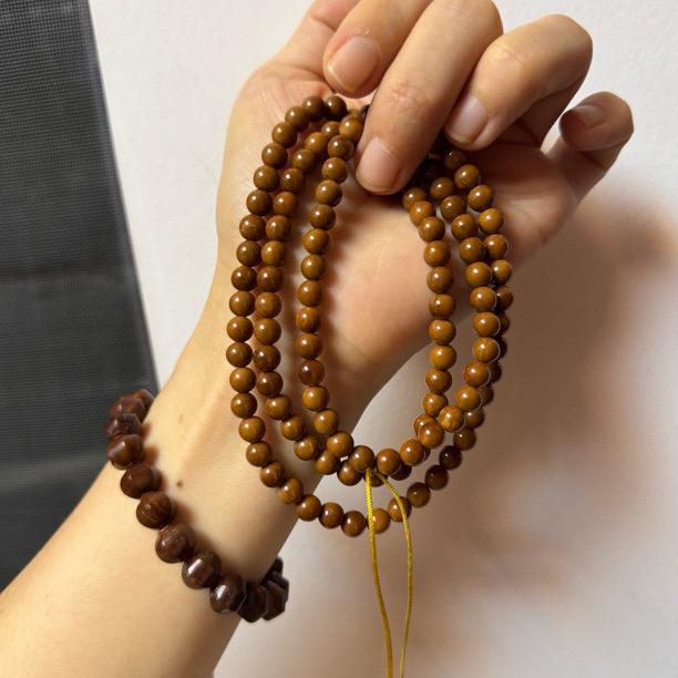 库克库尖料圆珠卡6福利108颗素串