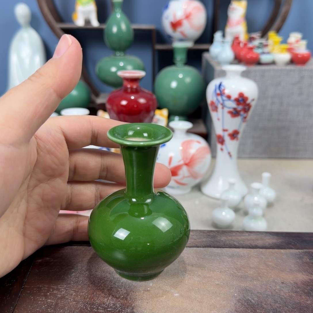 陶瓷手工小花器摆件