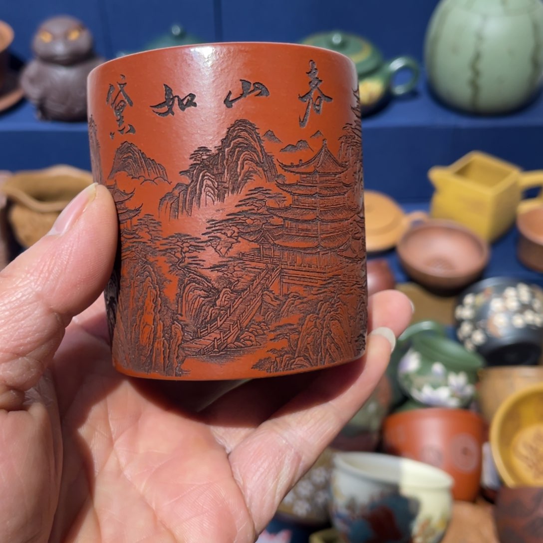 原矿紫砂手工主人杯
