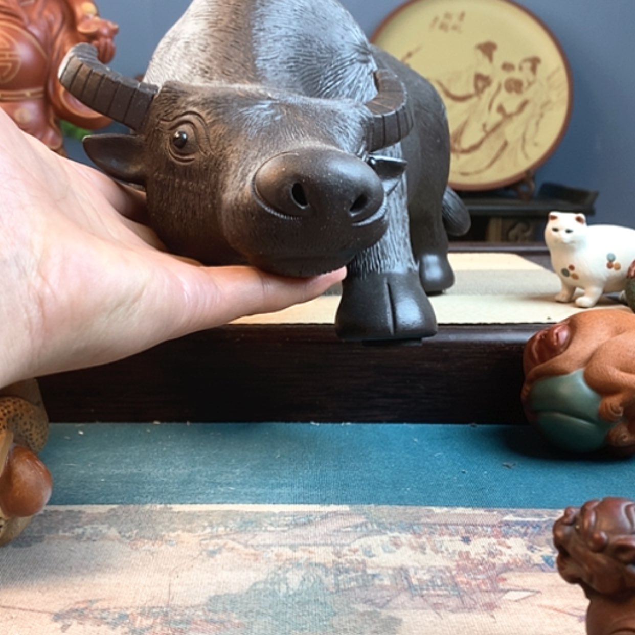 【闪购商品】紫砂茶壶猴***柜紫砂壶手手工