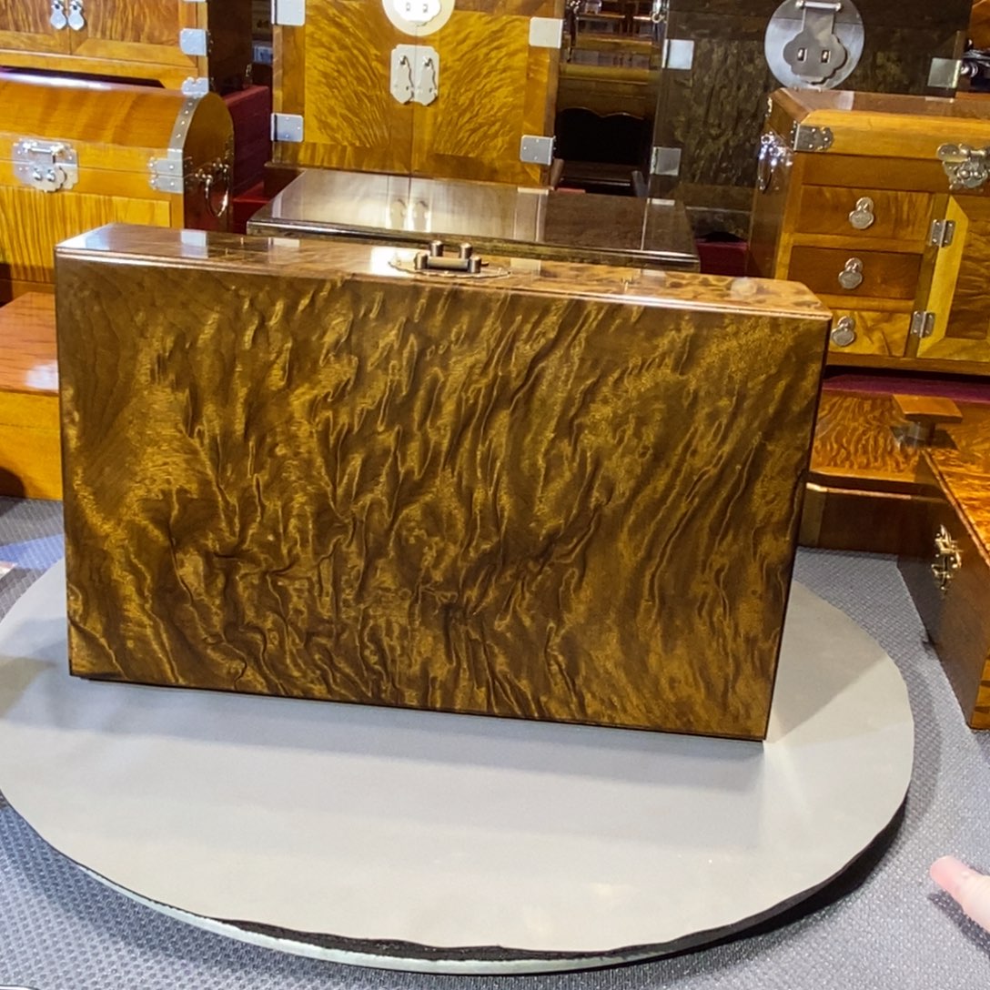 神***灵楠木金丝楠木乌木首饰盒