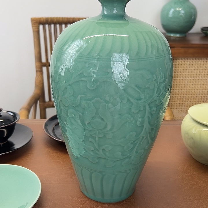 龙泉云间青瓷小米茶器