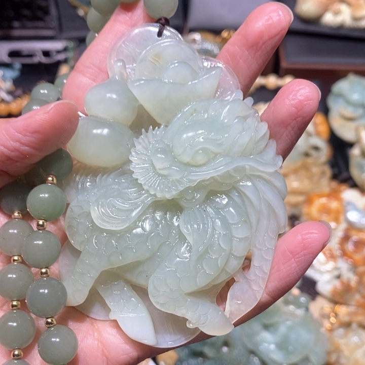 岫玉毛衣链未镶嵌