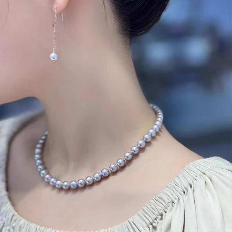 南海三件套灰色妈妈项链XL010