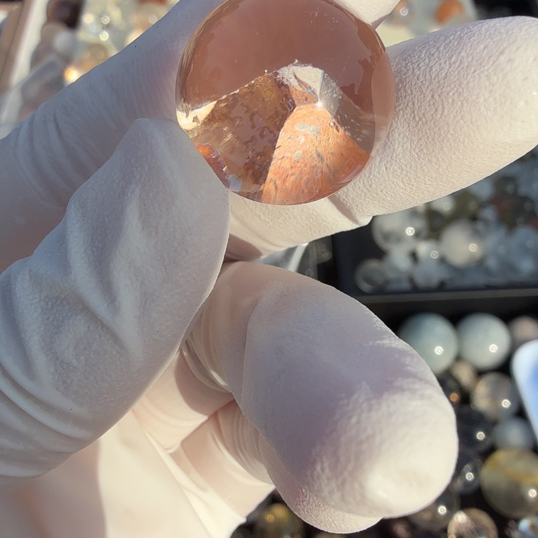 E***o水晶珠宝半成品未镶嵌17.8mm定制不退换晶中晶