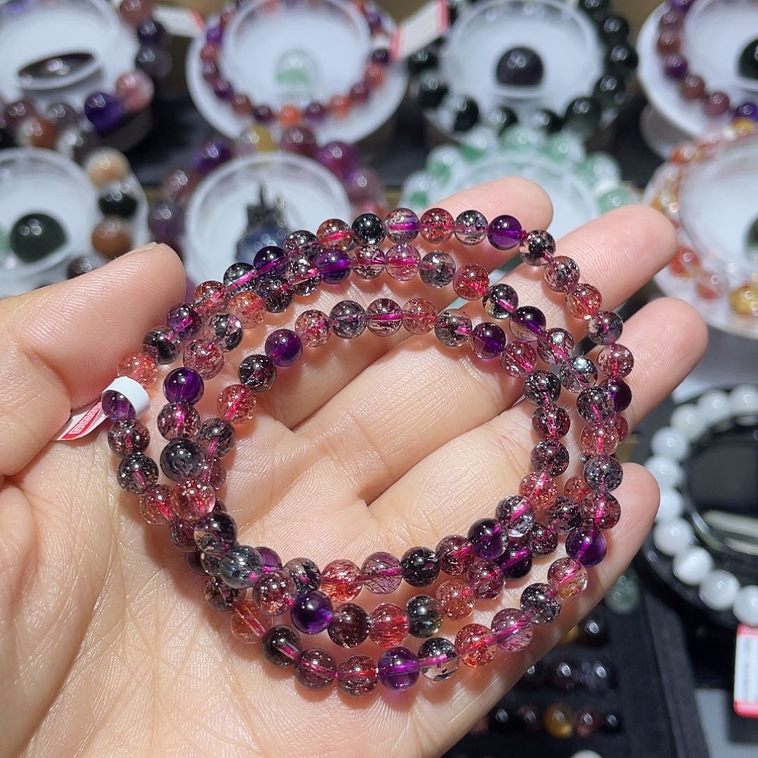 水晶未镶嵌手链超七手串