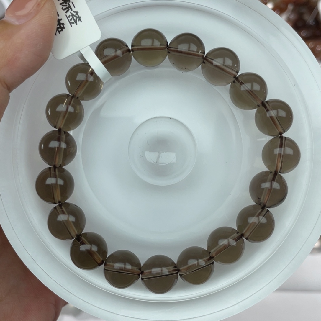 手串未镶嵌水晶011茶水晶10m+