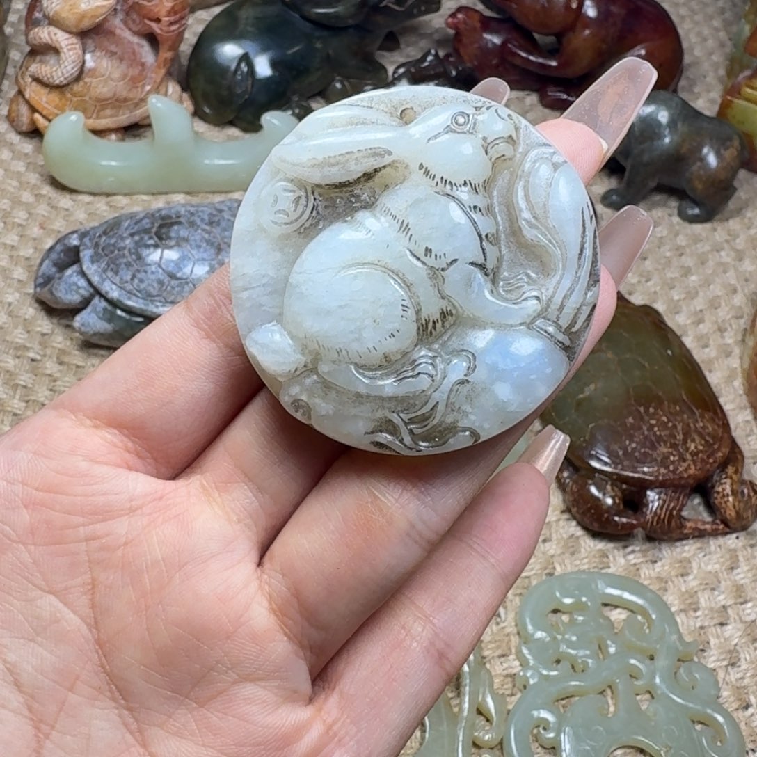 白玉菩提吊坠挂件