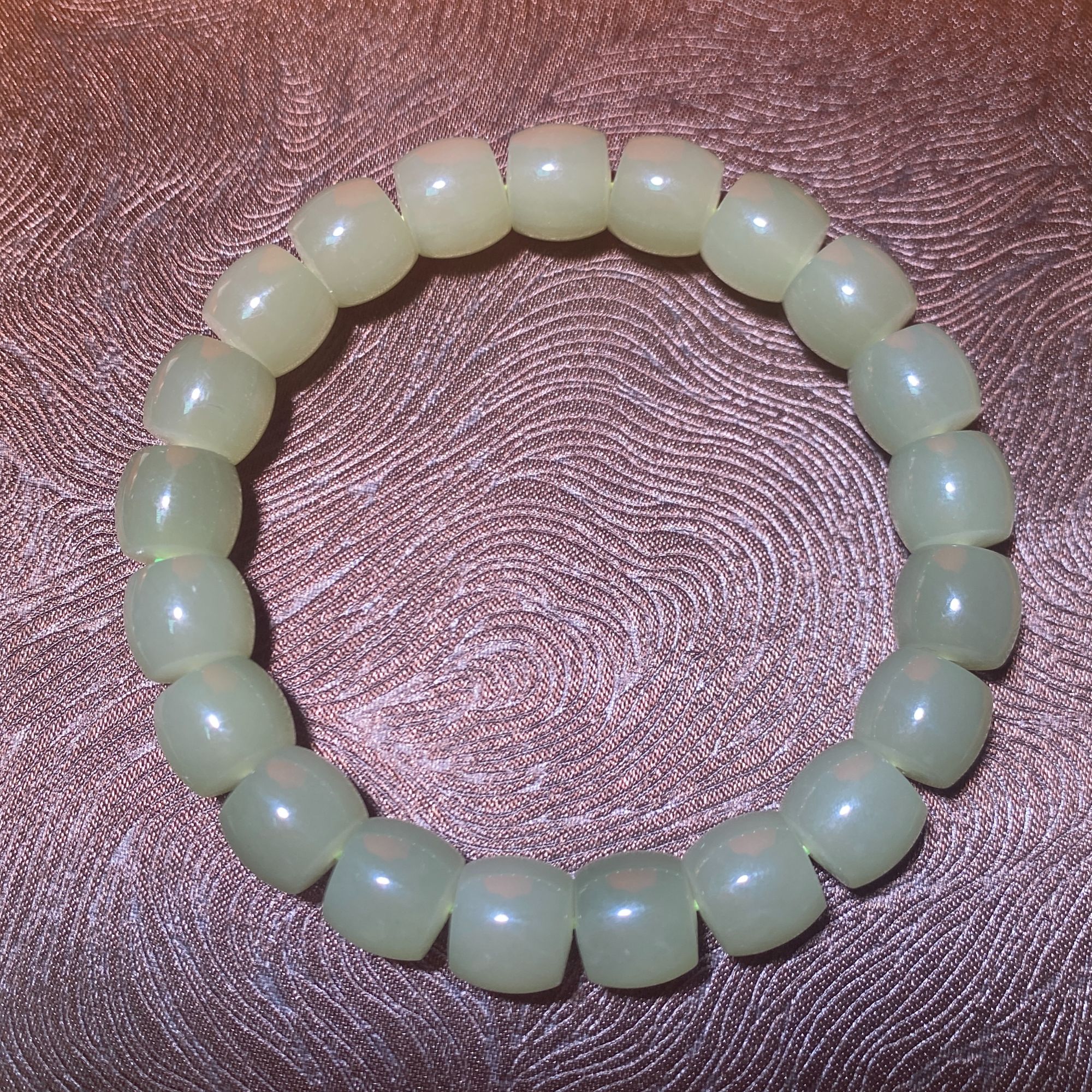 和田玉晴水直切手串9x10mm