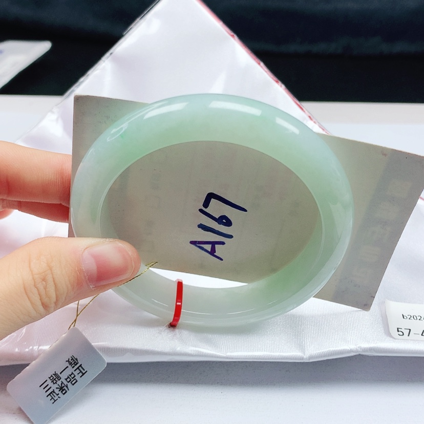 【闪购商品】翡翠手镯未镶嵌天然缅甸a货手镯57