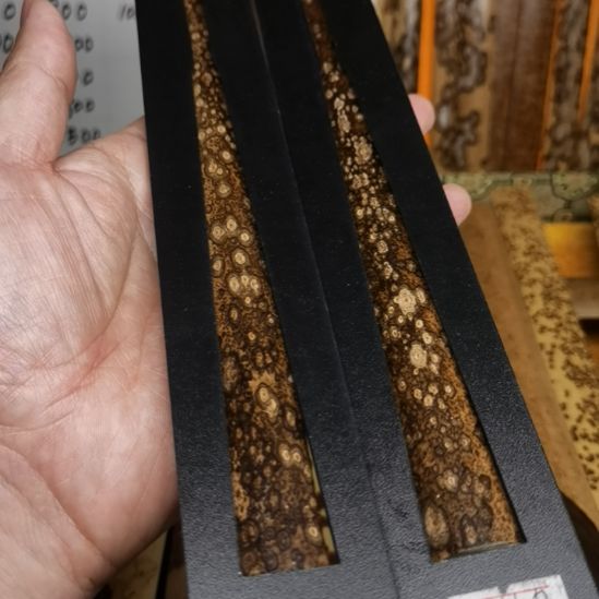 扇子酱油底白花梅鹿扇子料