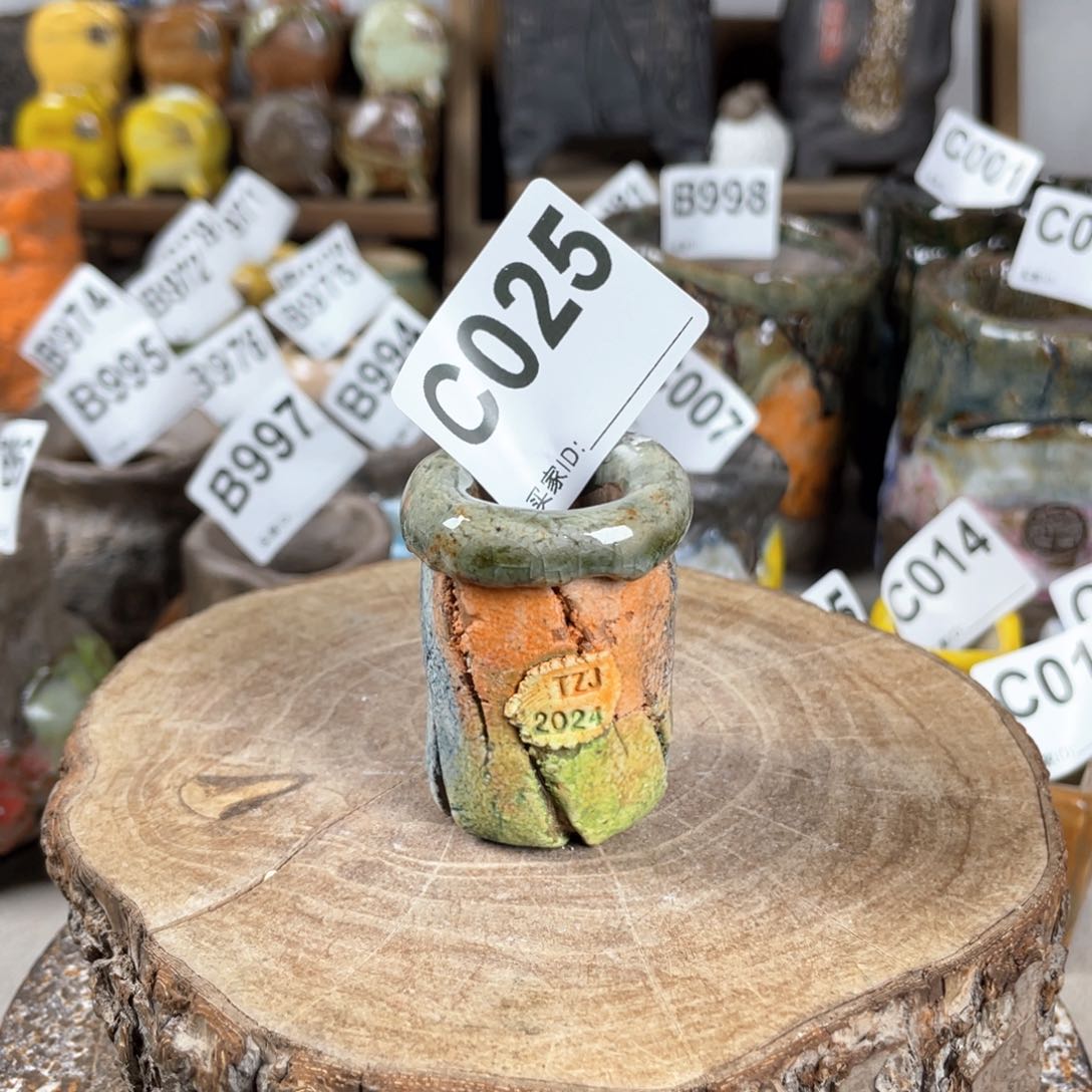 紫砂花盆独枝干内口2