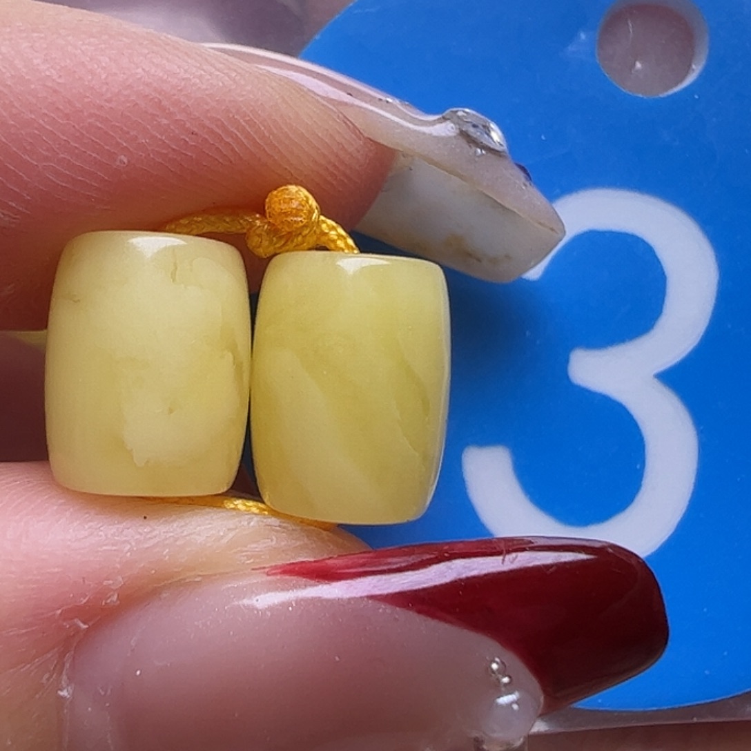 蜜蜡未镶嵌珠宝奇石7mm桶珠