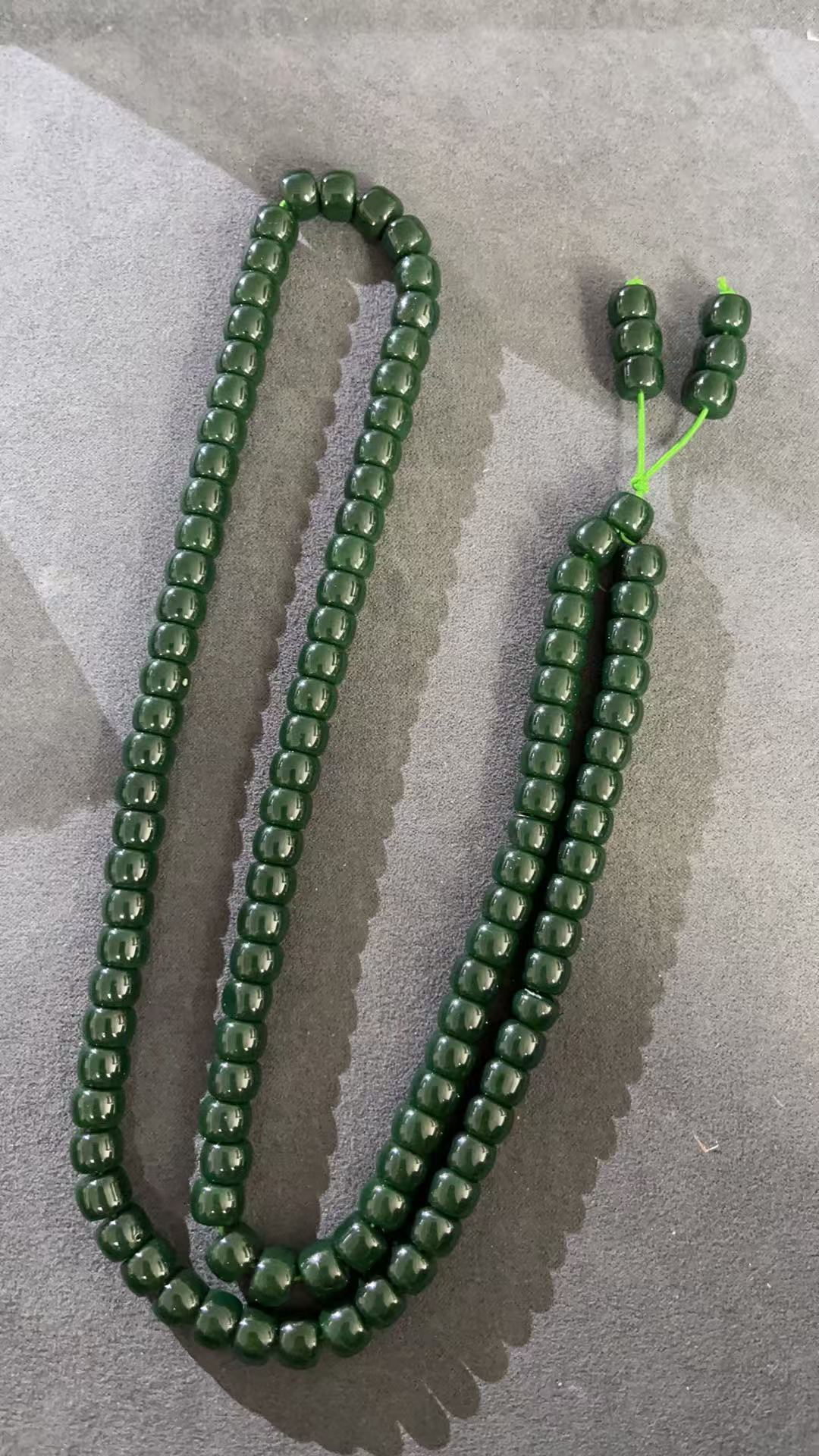 福玺甄选绿珠项链7853