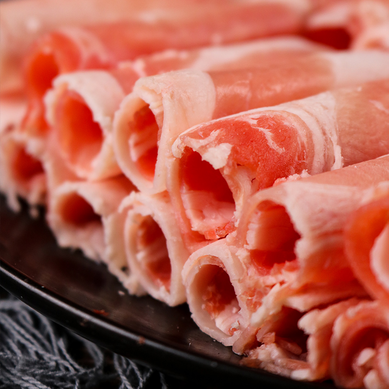 月盛斋 进口原切牛肉卷400g*3涮火锅食材  肉卷组合