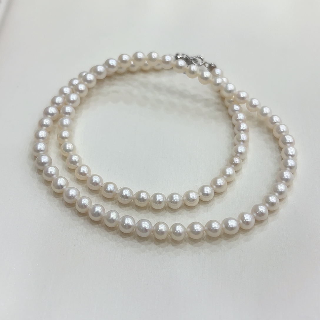 项链未镶嵌淡水珍珠4-5淡水ak 