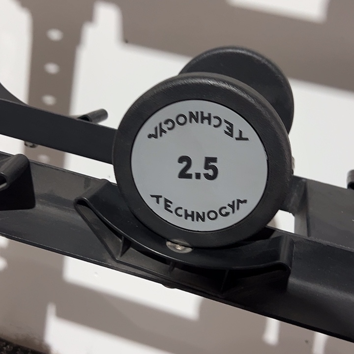 全新纯钢泰诺哑铃2.5公斤一对灰色