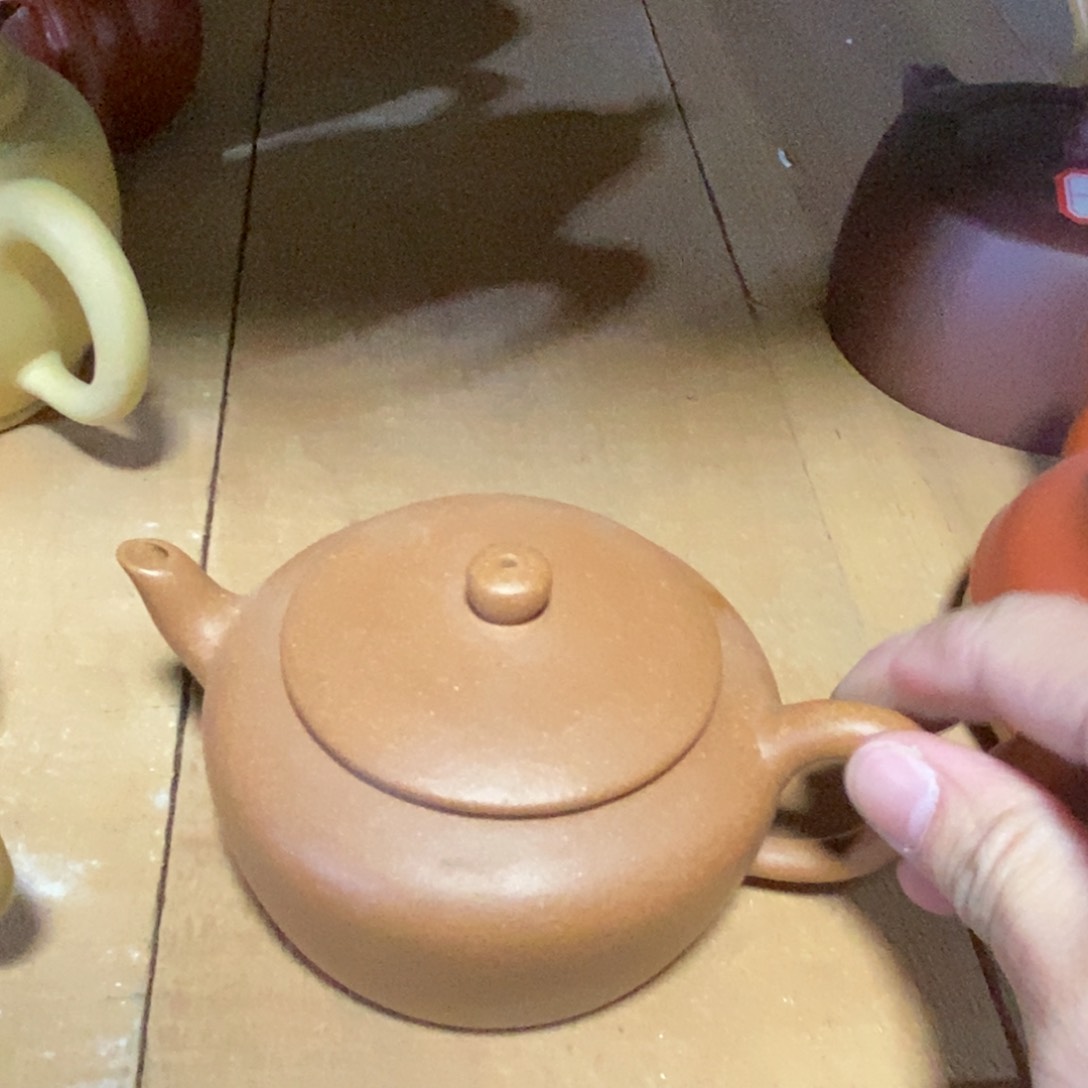 紫砂茶壶白25 宫灯 段泥