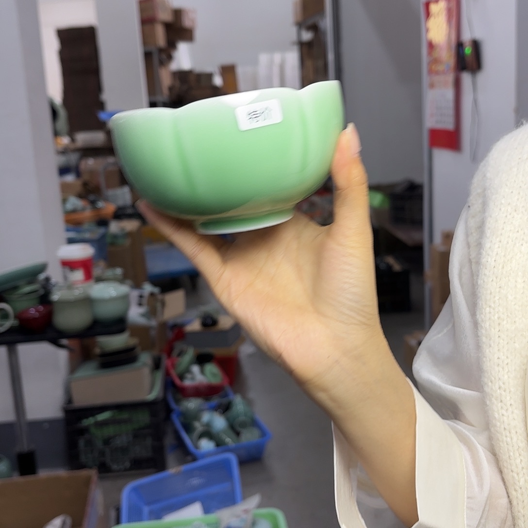 龙泉云间青瓷小米茶器