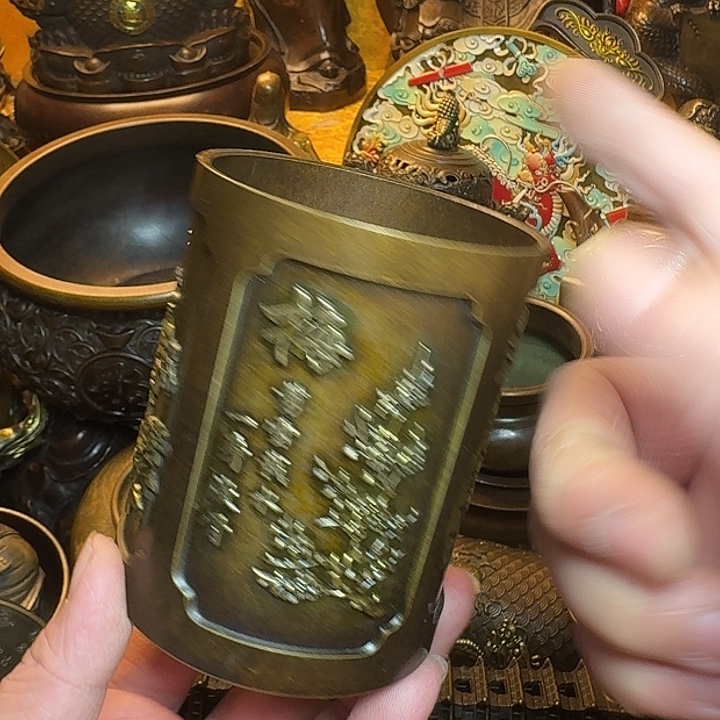 铜器摆件收收藏藏