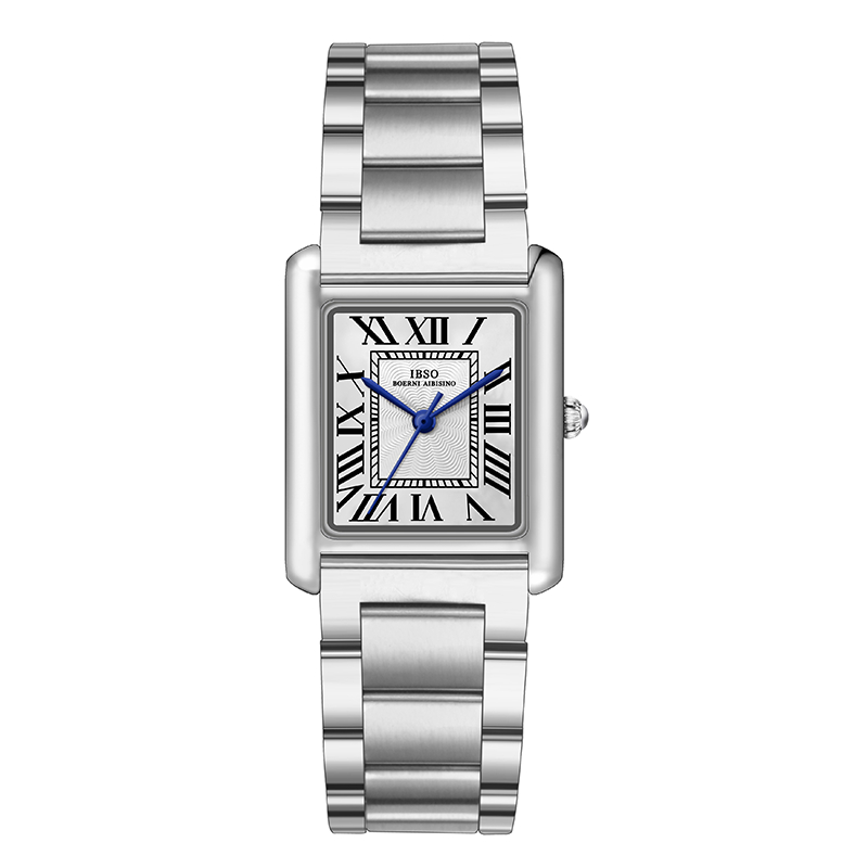 Tank系列 女士轻奢腕表时尚百搭女表烧蓝钢指针方形表（夏天）