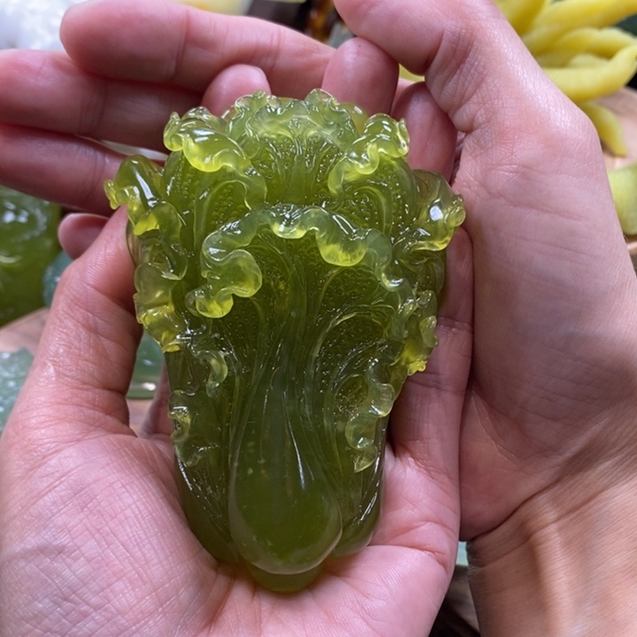 李****蛇纹石玉未镶嵌手把