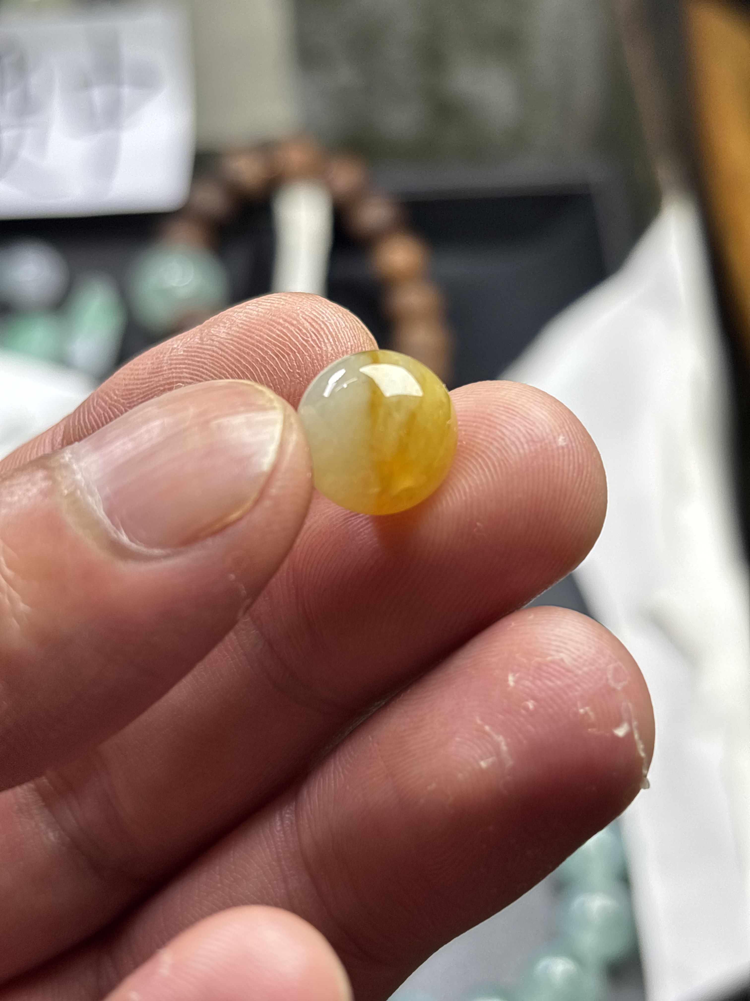 缅甸翡翠鸳鸯珠卡12 