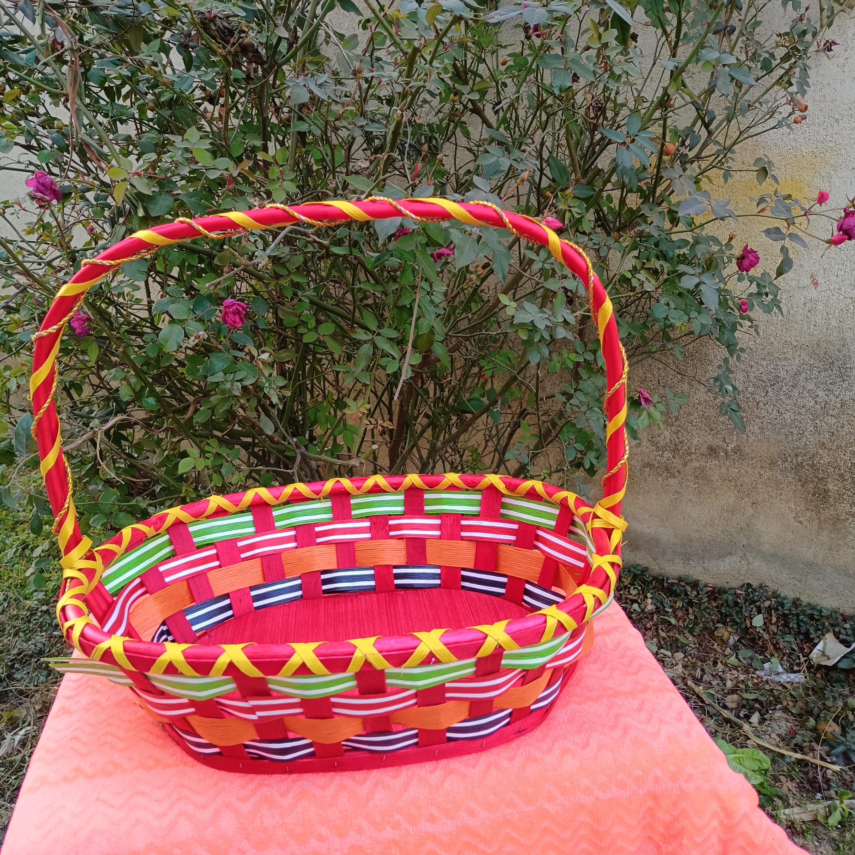 彩色果篮结婚喜篮6个起步包邮单个勿拍送拉花