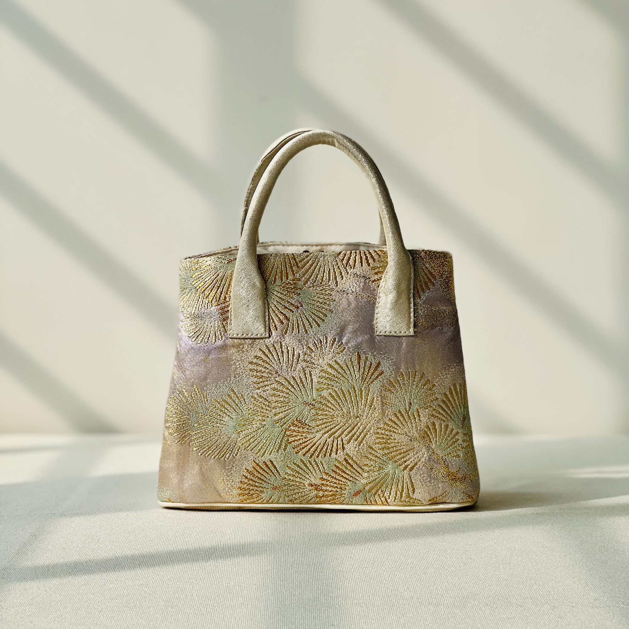 西阵织 包包花园包包  百搭包包 时尚包包 手提包紫色