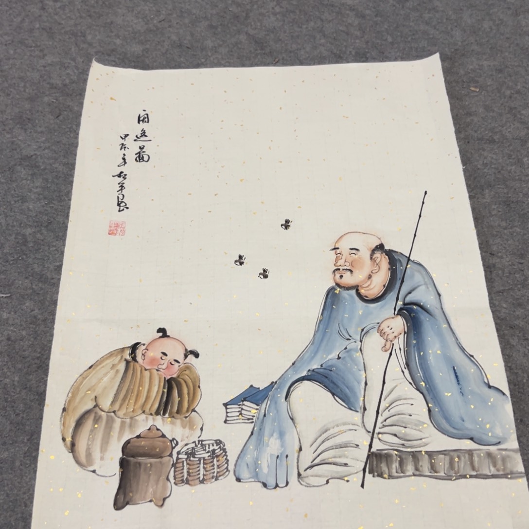 国画国画作品画心一张