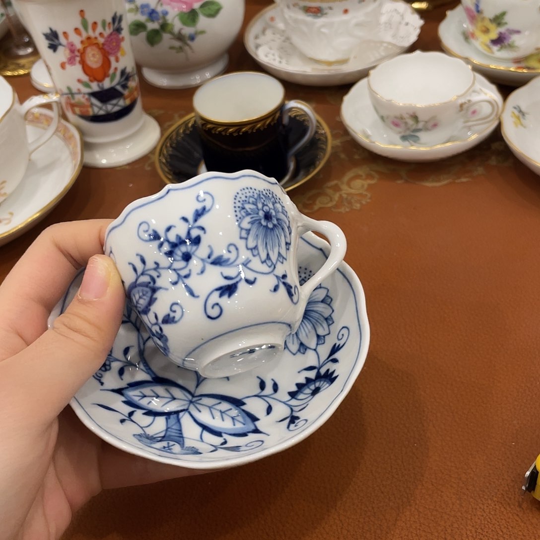 瓷片中古一等蓝洋葱九折