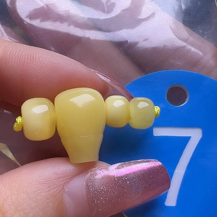 未镶嵌蜜蜡裸石5-6mm套装