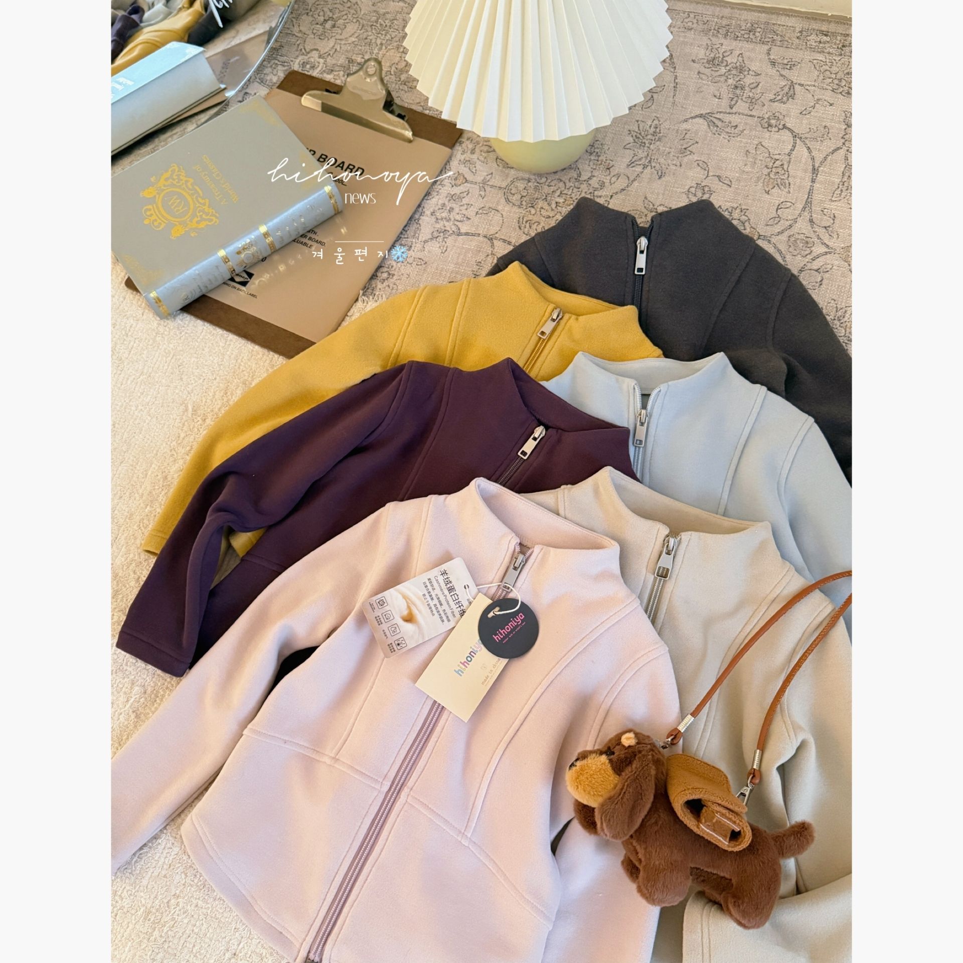 【lu系法则】七Hihoniya~2025冬亲子双面绒立体裁剪显瘦保暖卫衣