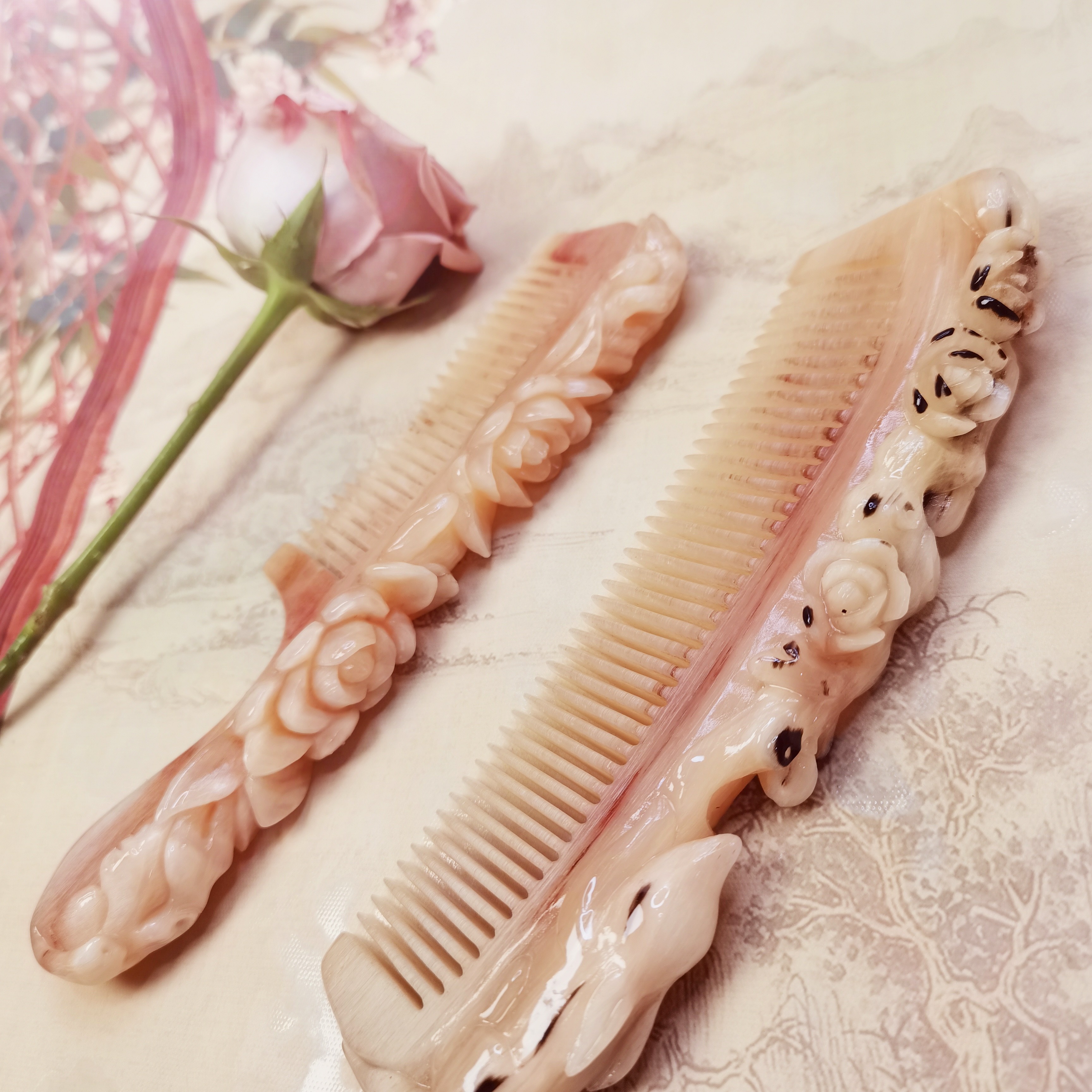 一个装牦牛角一体莲蓬刮痧拨筋美容棒眼部面部通用直播间挑选