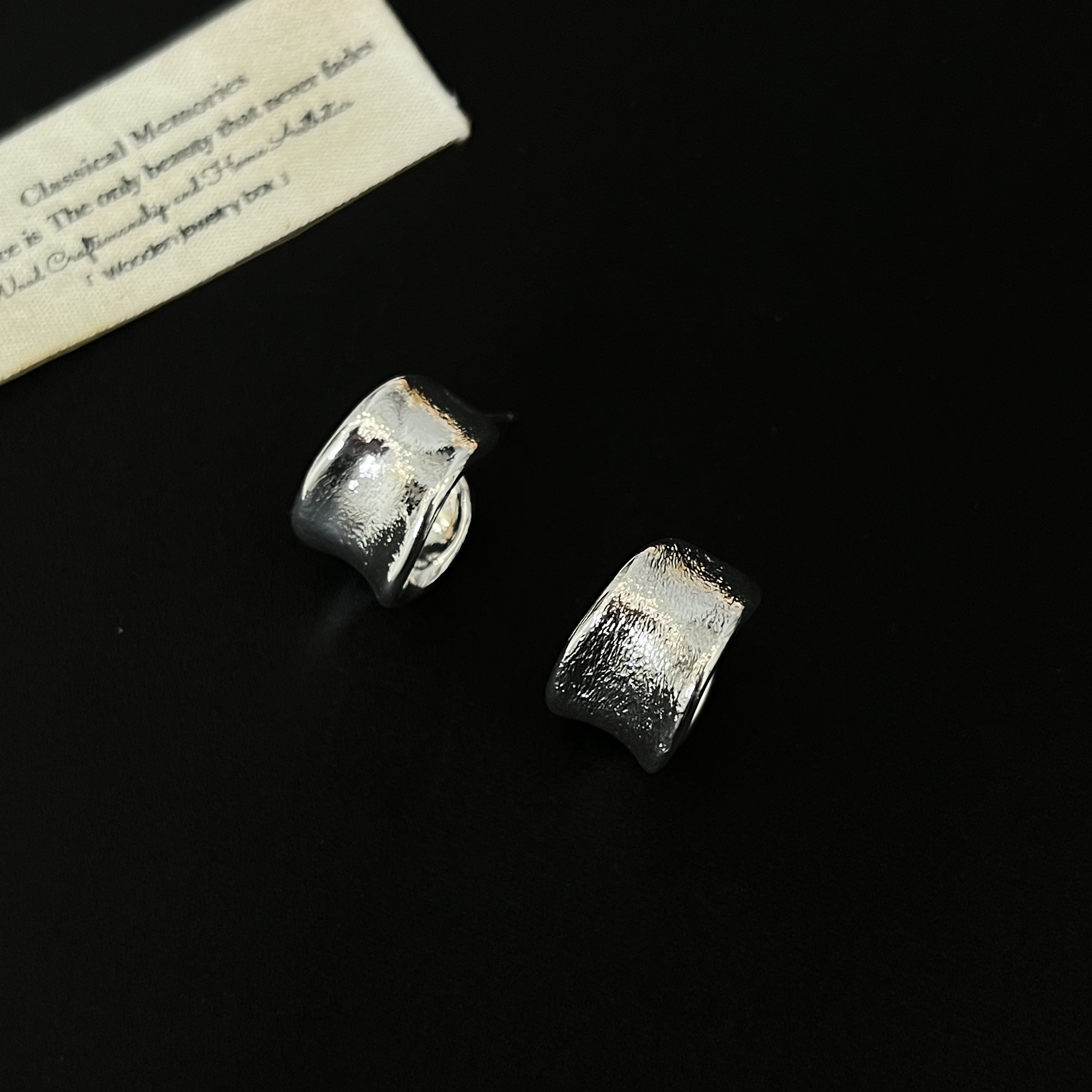 铜合金耳饰 设计师素款冷淡风异形耳圈2863