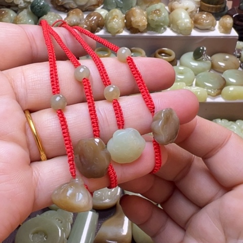 【闪购商品】和田玉脚链多拍发一未镶嵌透闪石玉