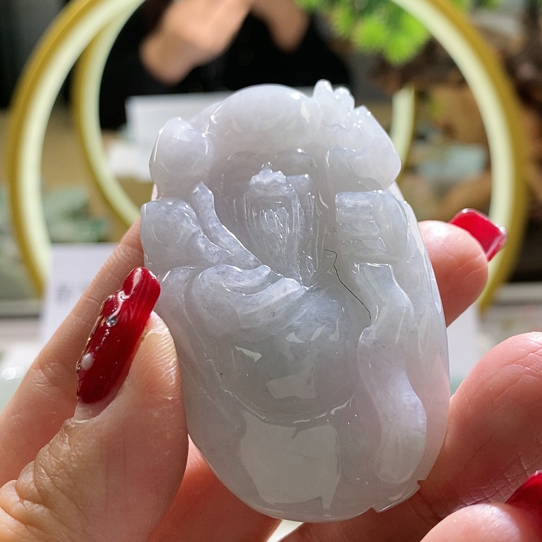 【闪购商品】翡翠颈饰未镶嵌寿星