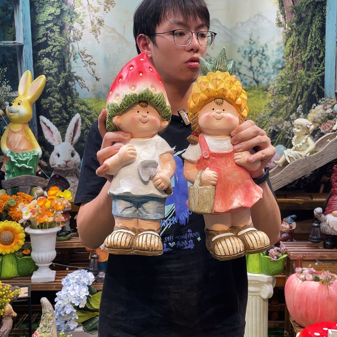 摆件花园摆件红红火火