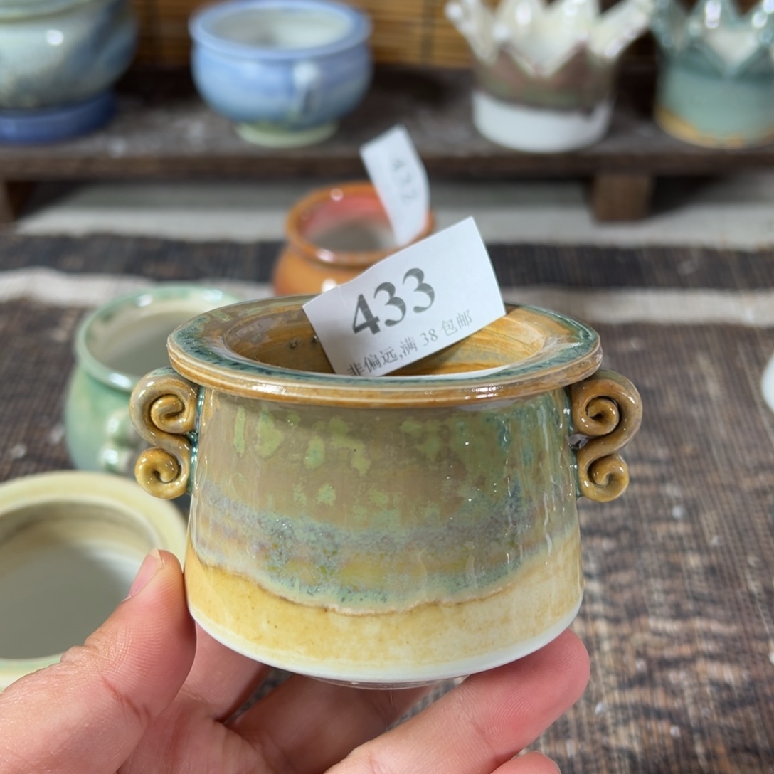 红陶景德镇手工花盆