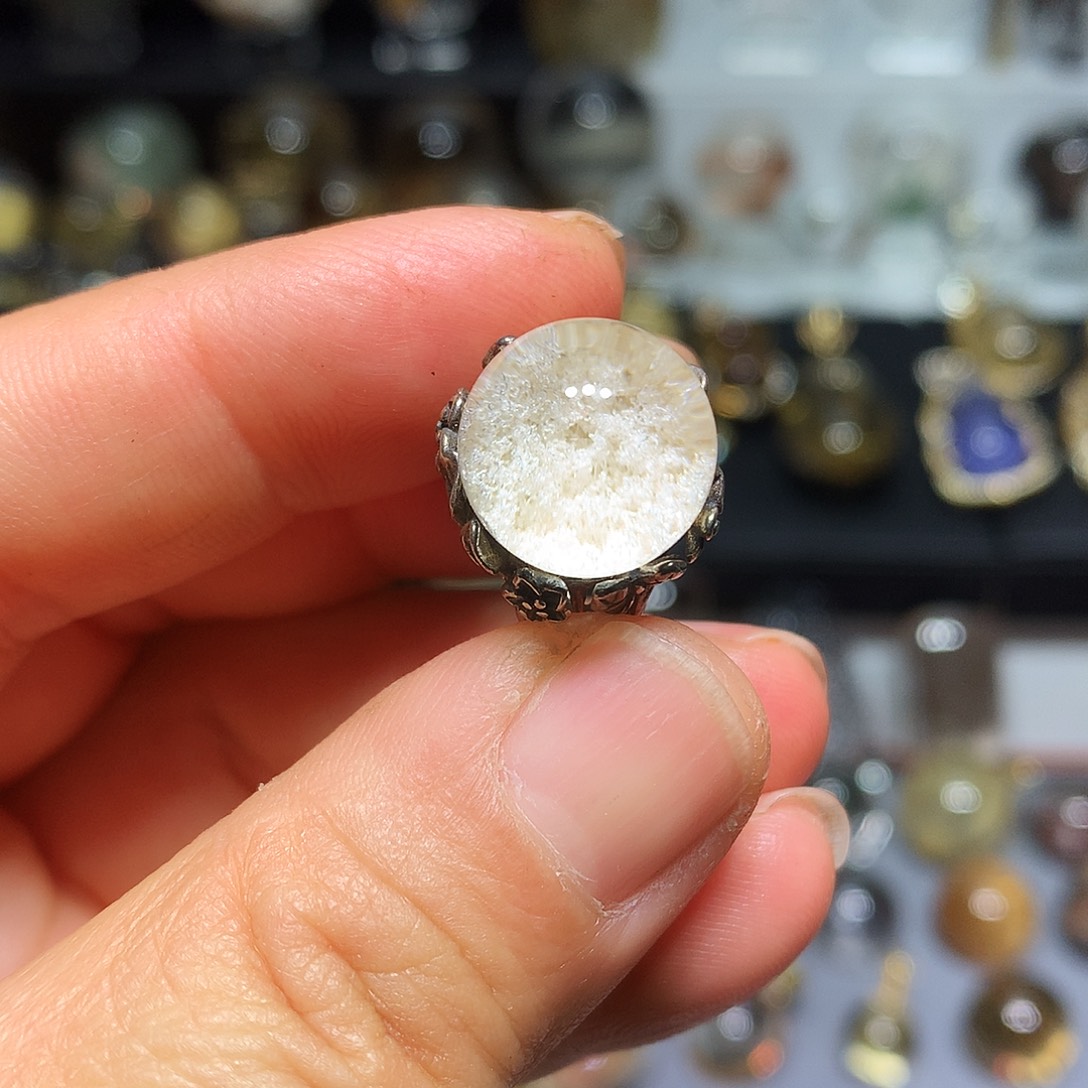 银S925镶嵌水晶珠宝半成品定制款