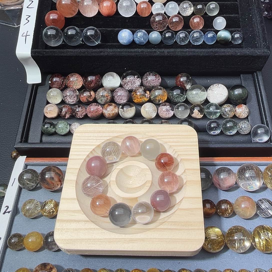 水晶手链未镶嵌15➕兔毛