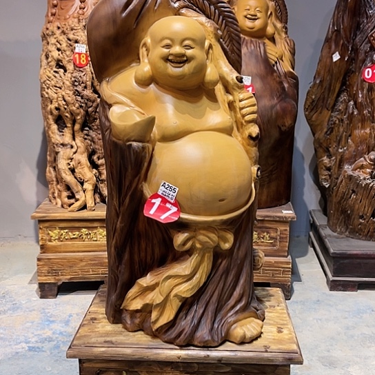 香樟木用****5香樟木雕刻人物摆件