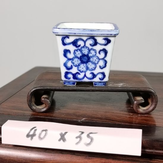 陶手工手绘大德堂釉盆