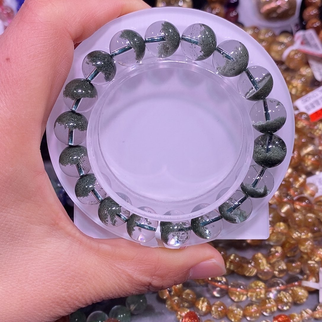 未镶嵌手链水晶绿幽灵10
